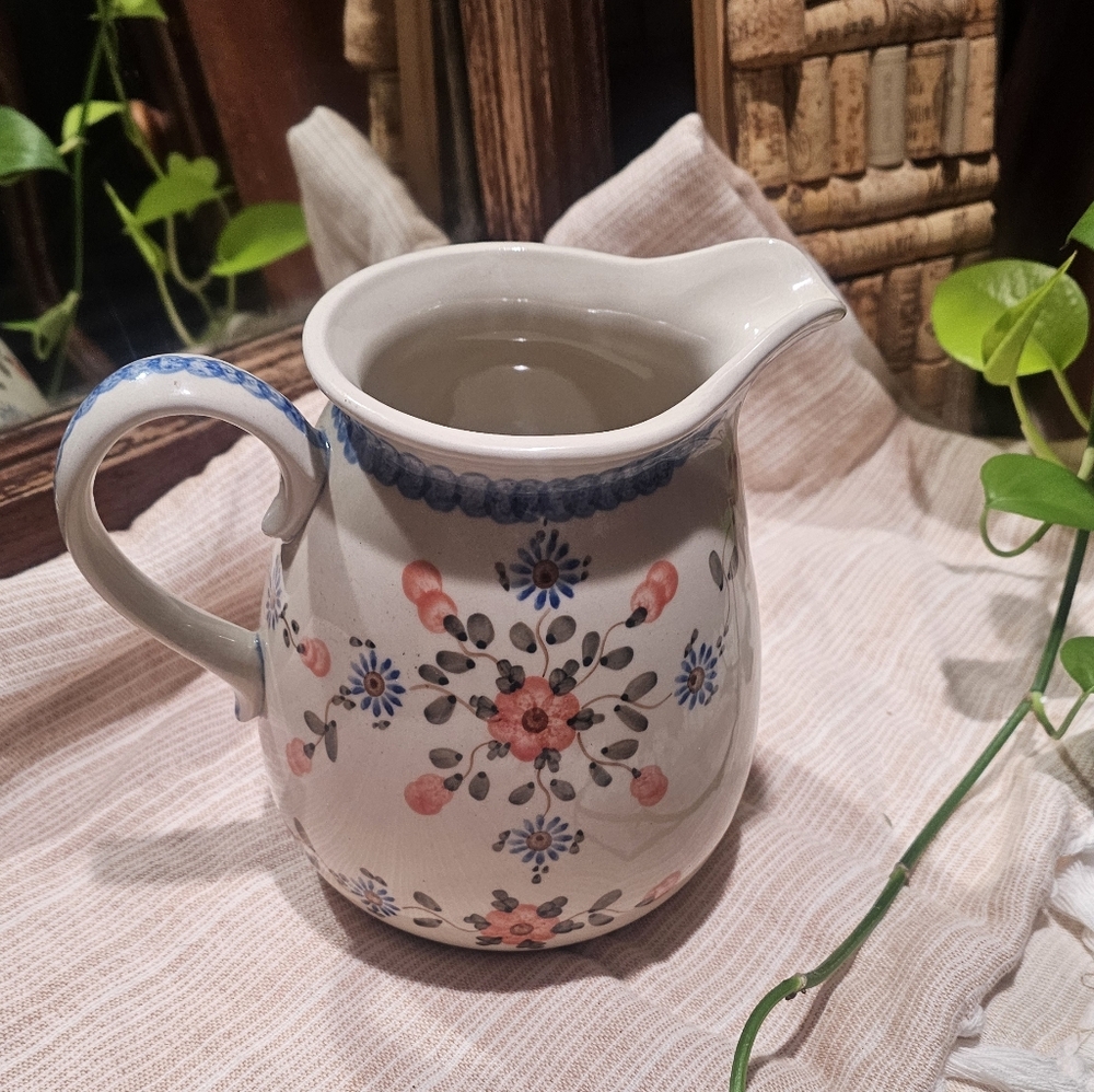 Polish Ceramic Jug made of Bunzlau pottery